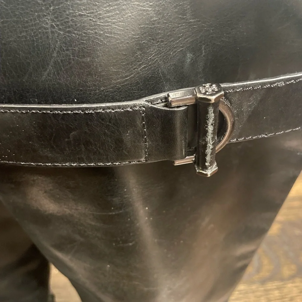 Tory Burch Black Leather Riding Boots - Picture 5 of 9
